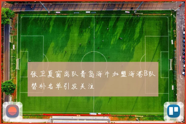 张卫夏窗离队青岛海牛加盟海港B队替补名单引发关注